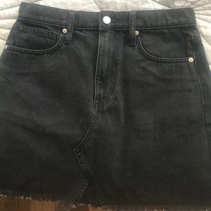 Madewell Black Denim Mini Skirt Size 26